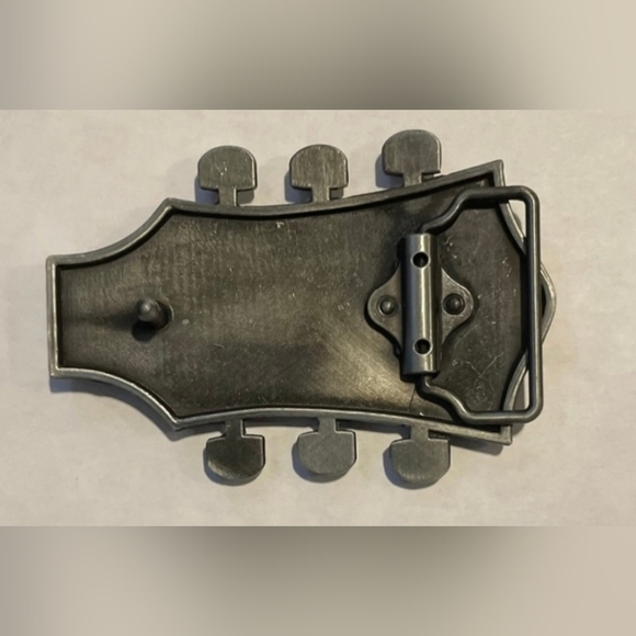Guitar musician belt buckle approx. 3.75" inches fits 1.5 belt buckle - Picture 11 of 11